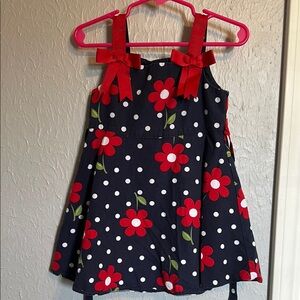 Bonnie Jean Blue and White Sleeveless Sundress